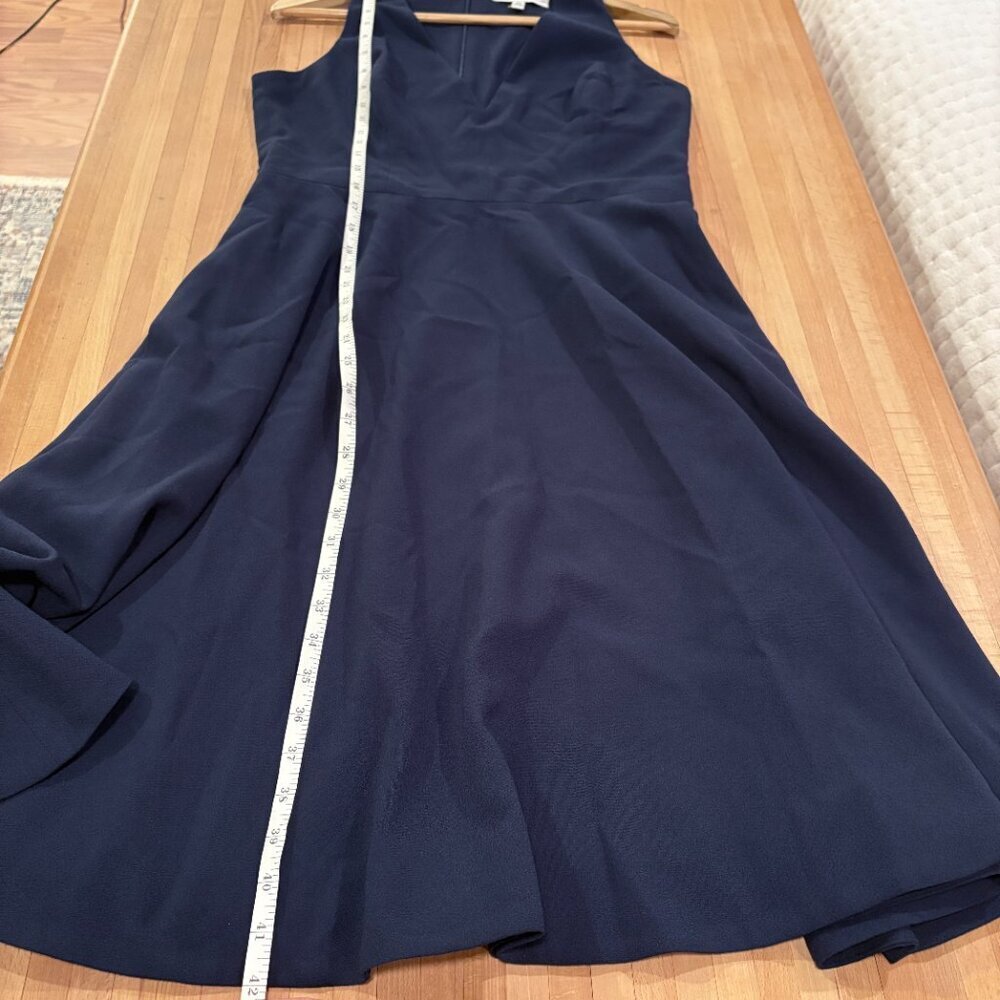 Dress The Population Catalina Navy V-Neck Sleeveless Midi Dress - Picture 13 of 13